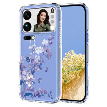 Xiaomi 17 Pro Max Blommigt TPU-skal - Lila