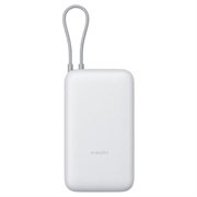 Xiaomi 20000mAh Powerbank med integrerad USB-C-kabel 22.5W - Ljusgrå