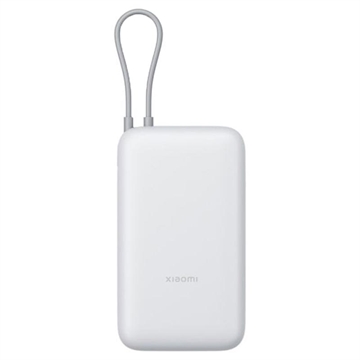 Xiaomi 20000mAh Powerbank med integrerad USB-C-kabel 22.5W - Ljusgrå