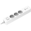 Xiaomi 20W eluttag med 2 USB-C- och 1 USB-A-port - EU-kontakt, 2x USB-C, USB-A - Vit