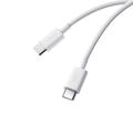 Xiaomi 3A Flätad USB-C / USB-C-kabel - 1m, 60W - Vit