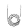 Xiaomi 6A Flätad USB-C / USB-C-kabel - 2m, 120W - Vit