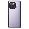 Xiaomi Mi 11 Pro Magnetiskt Skal med Härdat Glas - Ljuslila