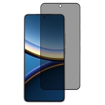 Xiaomi Poco F7 Pro Privacy Heltäckande Härdat Glas Skärmskydd - Svart Kant