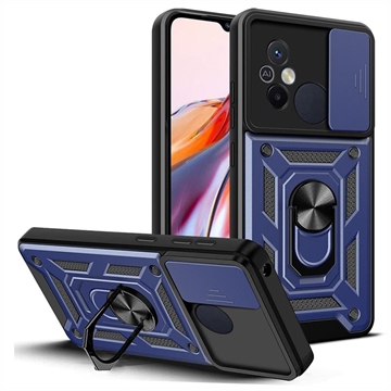 Xiaomi Redmi 12C Hybrid Skal med Roterande Ring med Kameraskydd