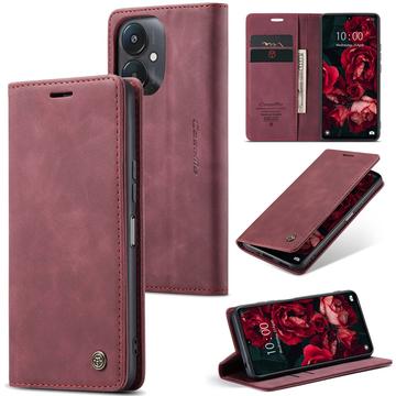 Xiaomi Redmi 13C 5G/Poco C65 Caseme 013 Series Plånboksfodral - Röd