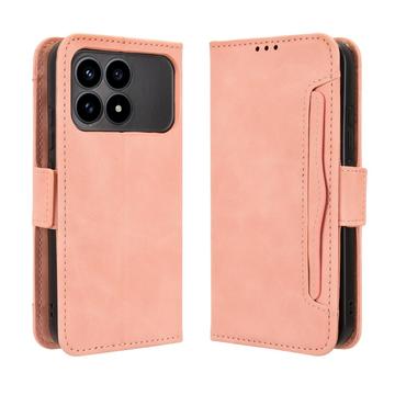 Xiaomi Redmi K90/Poco F8 Pro Korthållare plånboksfodral - Rosa