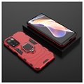 Xiaomi Poco M4 Pro 5G Hybridskal med Ringhållare - Röd