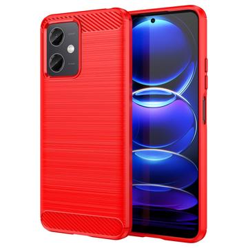 Xiaomi Redmi Note 12/Poco X5 Borstat TPU Skal - Kolfiber