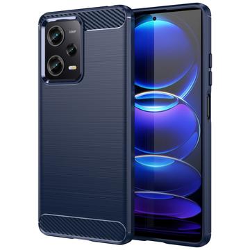 Xiaomi Redmi Note 12 Pro Borstat TPU Skal - Kolfiber