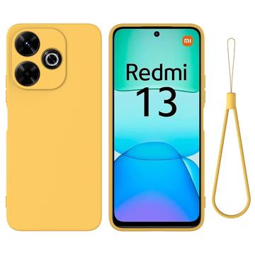 Xiaomi Redmi Note 13R/Redmi 13/Poco M6 4G Liquid Silikonskal - Gul