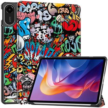 Xiaomi Redmi Pad 2 Tri-Fold Series Smart Folio Fodral - Graffiti