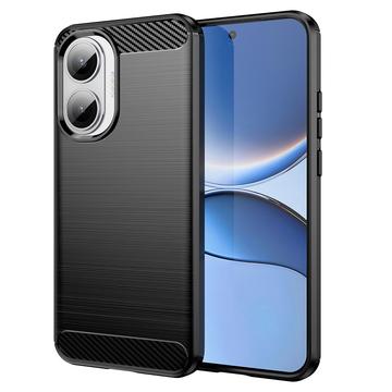 Xiaomi Redmi Turbo 4 Pro Borstat TPU Skal - Kolfiber - Svart