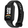 Xiaomi Smart Band 9 Active/Redmi Band 3 Ersättningssilikonrem med Integrerad Ram - Svart
