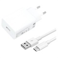 Xiaomi USB Laddare & USB-C Kabel MDY-11-EP - 3A, 22.5W - Vit