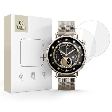 Xiaomi Watch S4 Tech-Protect Glass Fit+ skärmskydd av härdat glas - 41mm - 2 st. - Klar