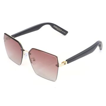 Y10 Smarta glasögon med Bluetooth 5.3, mikrofon, UV-skydd - Svart