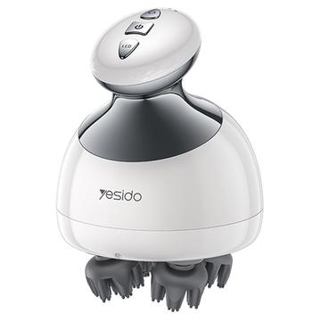 YESIDO MG12 IPX7 vattentät huvudmassageapparat med låg ljudnivå och avtagbar laddningsdocka