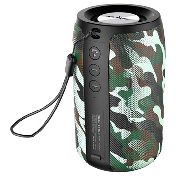 Zealot S32 Bärbar Vattenresistent Bluetooth Högtalare - 5W - Grön Kamouflage