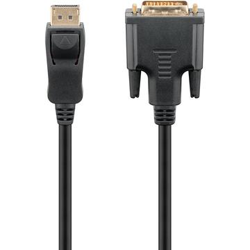 Goobay DisplayPort 1.2 / DVI-D Adapter Kabel - Guldpläterad - 3m