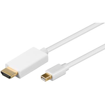 Goobay HDMI / Mini DisplayPort Adapter Kabel - 1m - Vit