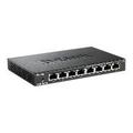 D-Link DES 108 8-portars Snabbt Ethernet Ohanterad Skrivbordsväxel - Svart