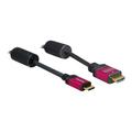 Delock HDMI-kabel med Ethernet - HDMI A hane > HDMI Mini-C hane - 3m