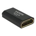 Delock Adapter Hög Hastighet HDMI med Ethernet - HDMI-A hona > HDMI-A hona