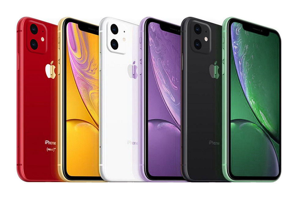Alla nya iPhone XR 2019 färger