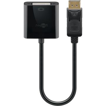 Goobay DisplayPort 1.2 / DVI-D Adapter Kabel - Nickelpläterad 