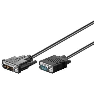 Goobay DVI-A / Full HD VGA Kabel - 1m - Nickelpläterad
