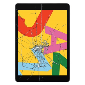 iPad 10.2 (2020) Display Glas & Touch Screen Reparation - Svart