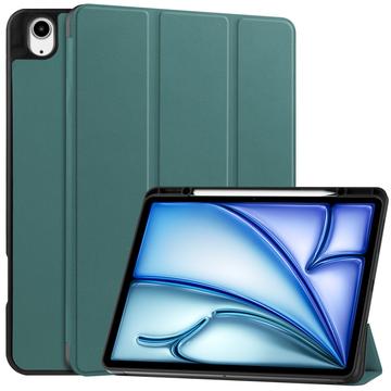 iPad Air 13 (2025) Tri-Fold Series Smart Folio Fodral - Svartgrön