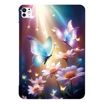 iPad Pro 13 2024/2025 Stiligt Ultra-Slim TPU-skal - Fjärilsblommor