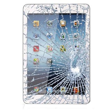 iPad mini Display Glas & Touch Screen Reparation - Vit