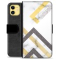 iPhone 11 Premium Plånboksfodral - Abstrakt Marmor