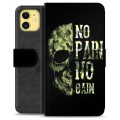 iPhone 11 Premium Plånboksfodral - No Pain, No Gain