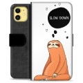 iPhone 11 Premium Plånboksfodral - Slow Down