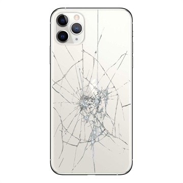 iPhone 11 Pro Max Bakskal Reparation - Endast Glas - Silver