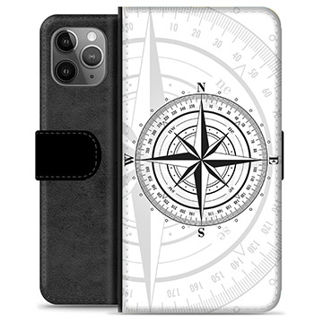 iPhone 11 Pro Max Premium Plånboksfodral - Kompass