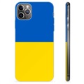 iPhone 11 Pro Max TPU-Skal Ukrainska Flaggan - Gul och ljusblå