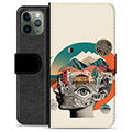iPhone 11 Pro Premium Plånboksfodral - Abstrakt Collage