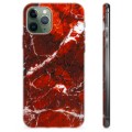 iPhone 11 Pro TPU-Skal - Röd Marmor