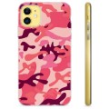 iPhone 11 TPU-Skal - Rosa Kamouflage