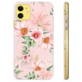 iPhone 11 TPU-Skal - Vattenfärg Blommor