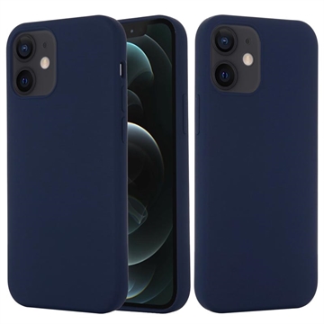 iPhone 12 Mini Liquid Silikonskal - MagSafe-kompatibelt - Mörkblå