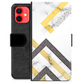 iPhone 12 mini Premium Plånboksfodral - Abstrakt Marmor