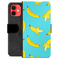 iPhone 12 mini Premium Plånboksfodral - Bananer