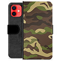 iPhone 12 mini Premium Plånboksfodral - Kamouflage