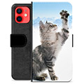 iPhone 12 mini Premium Plånboksfodral - Kat
